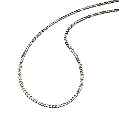 50cm Curb Chain Necklace in Sterling Silver - Image 3