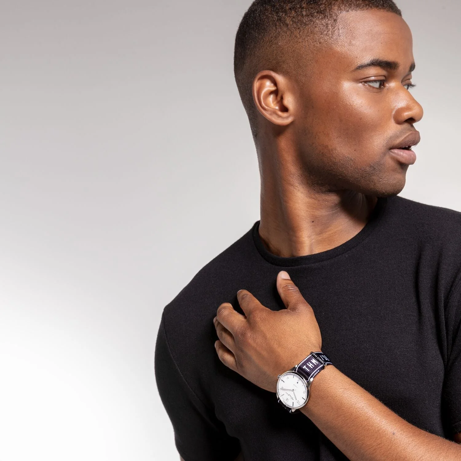 Thomas Sabo Watch Band Urban CODE TS NATO, Black - Image 4